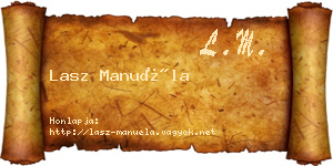 Lasz Manuéla névjegykártya